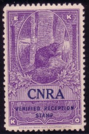 ekko verified radio reception stamp cnra beaver cinderella