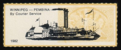 winnipeg pembina bileski 1982 local post canada usa boat strike mail cinderella stamp