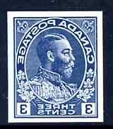 reversed 3c king george V canada essay imperforated